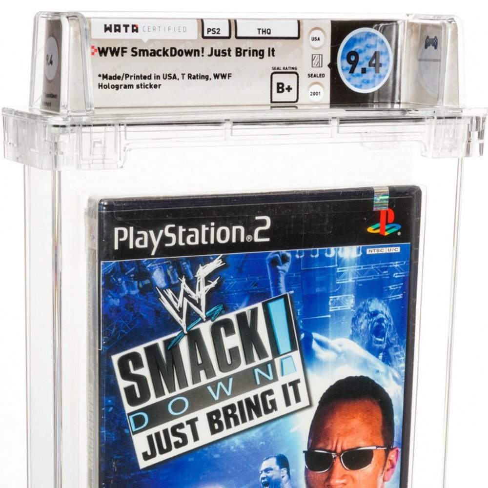 VIDEO GAME PS2 WWF Smackdown! WATA Certified 9.4 | B+ Sealed THQ (2001) THQ